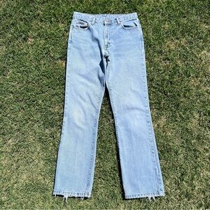 Womens vintage y2k calvin klein light blue jeans wash regular straight fit worn